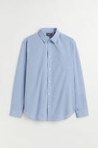 H & M - Regular Fit Easy-iron Shirt - Blue