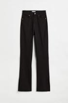 H & M - Slim High Pants - Black