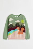 H & M - Cotton Sweater - Green
