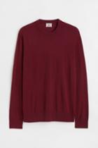 H & M - Merino Wool Sweater - Red