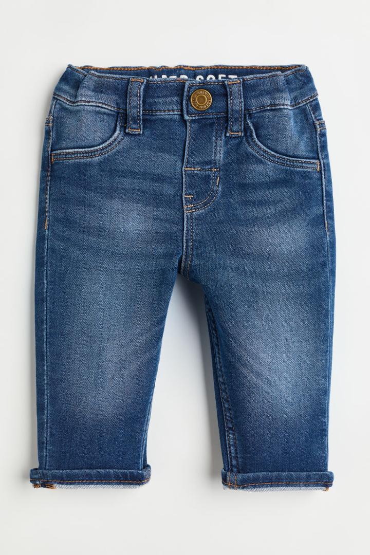 H & M - Super Soft Regular Fit Jeans - Blue