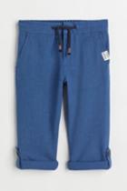 H & M - Straight Fit Pants - Blue