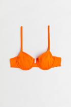 H & M - Non-padded Bikini Top - Orange