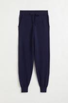 H & M - Cashmere-blend Joggers - Blue