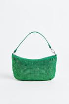 H & M - Rhinestone-embellished Shoulder Bag - Green
