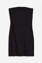 H & M - Ribbed Bandeau Dress - Black