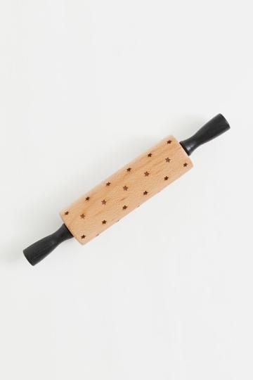 H & M - Small Wooden Rolling Pin - Black