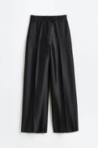 H & M - Dressy Satin Pants - Black
