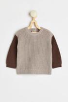 H & M - Knit Merino Wool Sweater - Brown