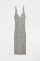 H & M - Rib-knit Dress - Gray
