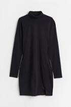 H & M - Turtleneck Bodycon Dress - Black