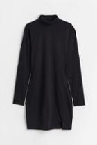 H & M - Turtleneck Bodycon Dress - Black