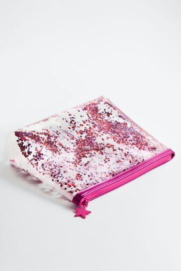 H & M - Confetti Makeup Bag - Pink