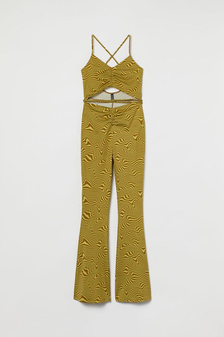 H & M - Fitted Jumpsuit - Yellow