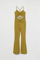 H & M - Fitted Jumpsuit - Yellow