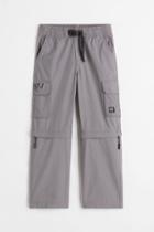 H & M - Zip-off Cargo Pants - Gray
