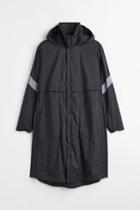 H & M - Relaxed Fit Sports Parka - Black