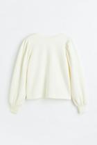 H & M - Open-backed Sweatshirt - White