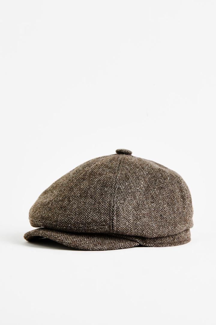 H & M - Wool-blend Flat Cap - Brown