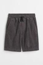 H & M - Corduroy Shorts - Gray