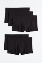 H & M - 5-pack Short Cotton Boxer Shorts - Black