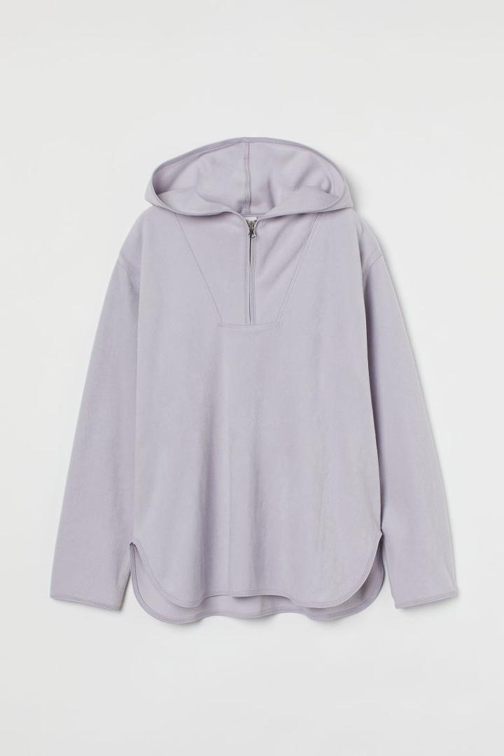 H & M - Fleece Hoodie - Purple