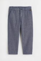 H & M - Straight Fit Cotton Chinos - Blue