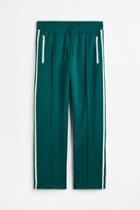H & M - Relaxed Fit Track Pants - Green