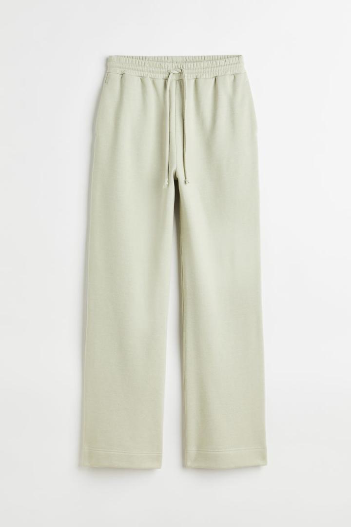 H & M - Wide-leg Joggers - Green