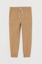 H & M - Twill Pull-on Pants - Beige