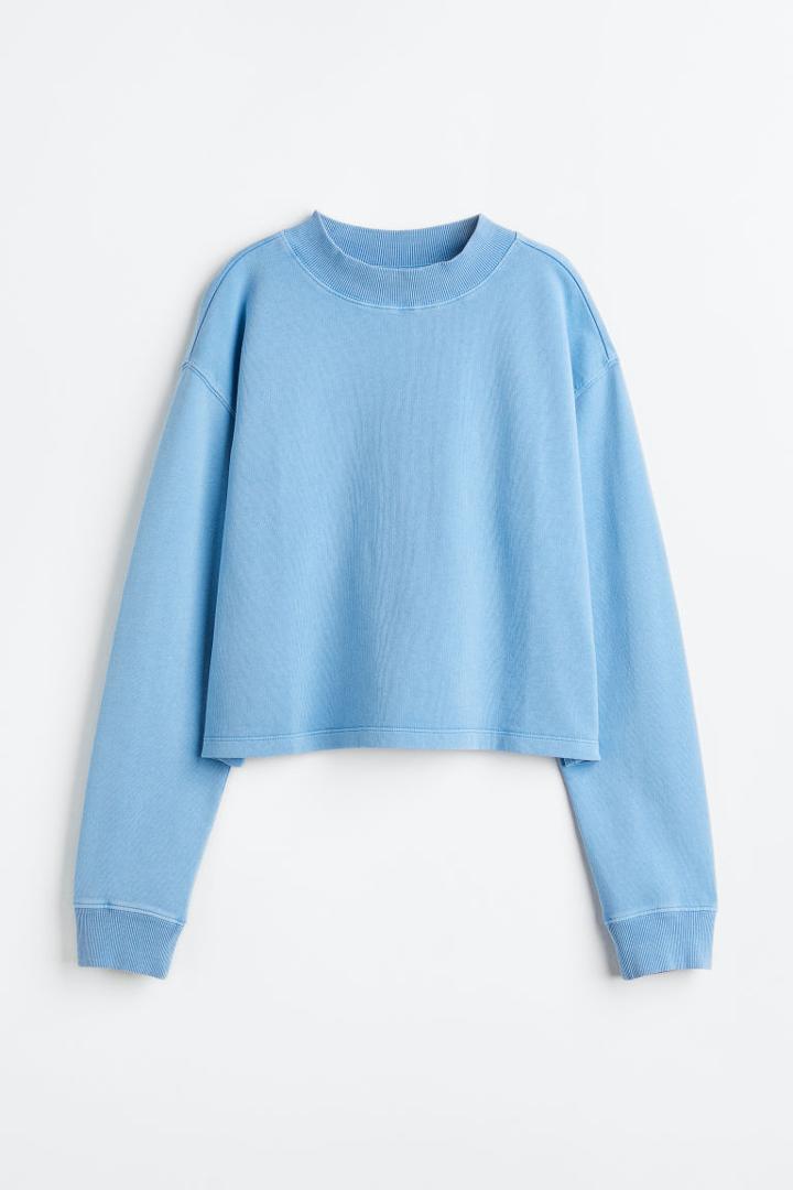 H & M - Short Sweatshirt - Blue