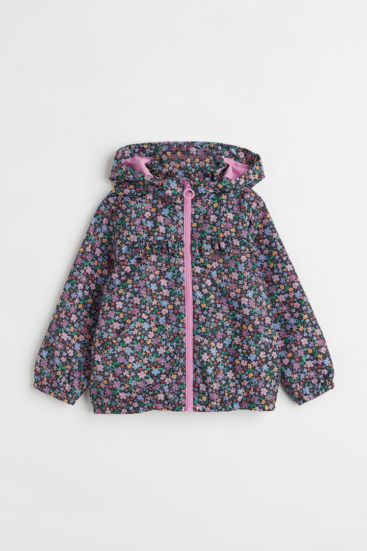H & M - Patterned Windbreaker - Purple