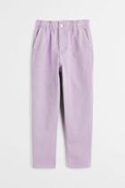 H & M - Relaxed Fit High Pants - Purple