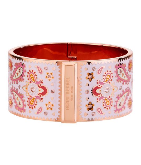 Henri Bendel Wide Paisley Print Bangle