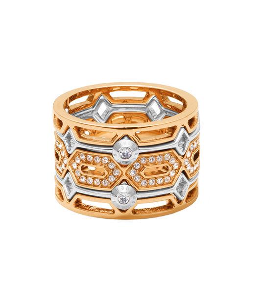 Henri Bendel Chrysler Cutout Ring