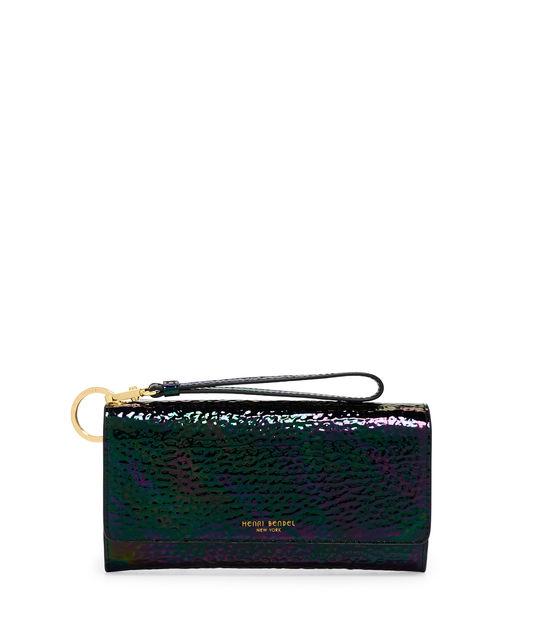 Henri Bendel Uptown Petrol Out & About Organizer Wallet