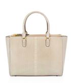 Henri Bendel Dalton Snake Embossed Tote