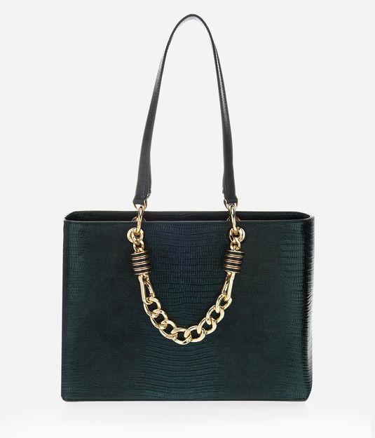 Henri Bendel Premium Croco Plaza Shopper