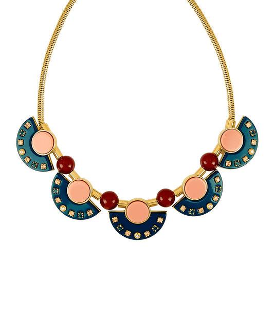 Henri Bendel Resin Gem Collar Necklace