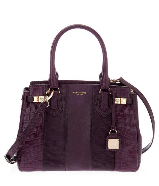 Henri Bendel Carlyle Pieced Satchel