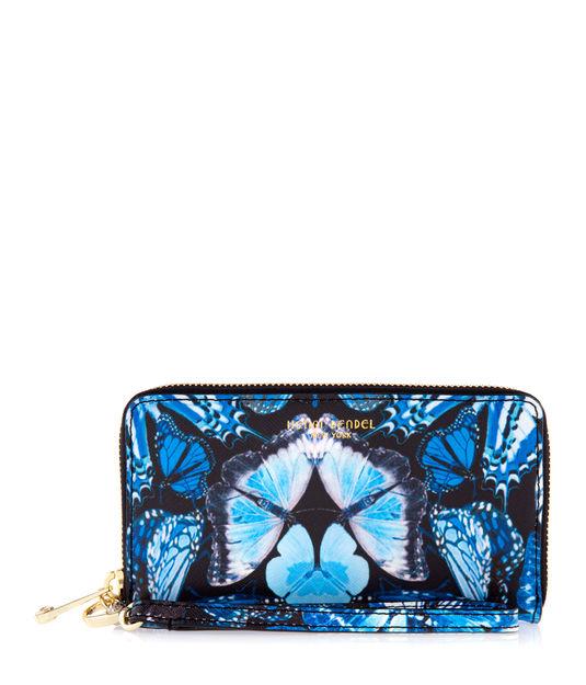 Henri Bendel West 57th Flutterfly Medium Zip Wallet