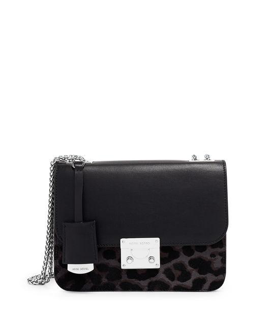 Henri Bendel Waldorf Leopard Haircalf Chain Party Bag