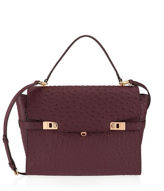 Henri Bendel Uptown Ostrich Satchel