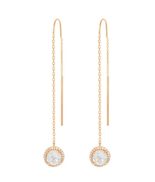 Henri Bendel Luxe Pave Halo Linear Earring