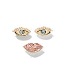 Henri Bendel Lips Pin Set