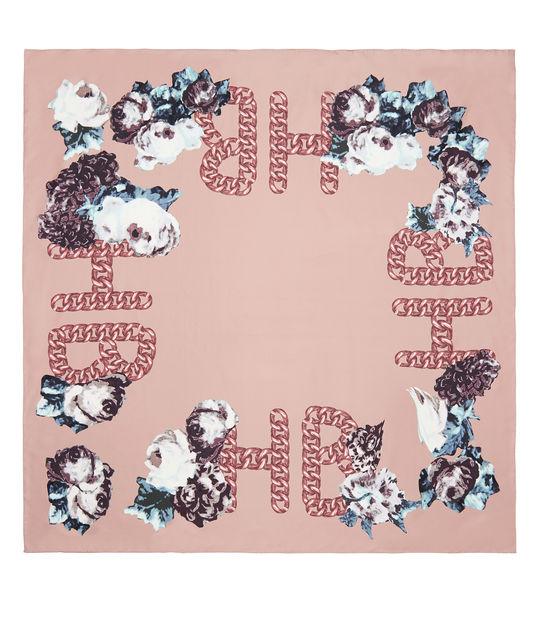 Henri Bendel Dark Rose Silk Square Scarf