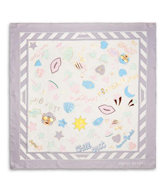Henri Bendel Hb Icons Silk Scarf