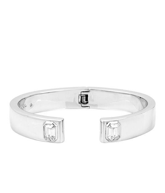 Henri Bendel Luxe Signet Stone Hinged Cuff