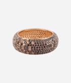 Henri Bendel Luxe Pave Ribbon Ombre Ring