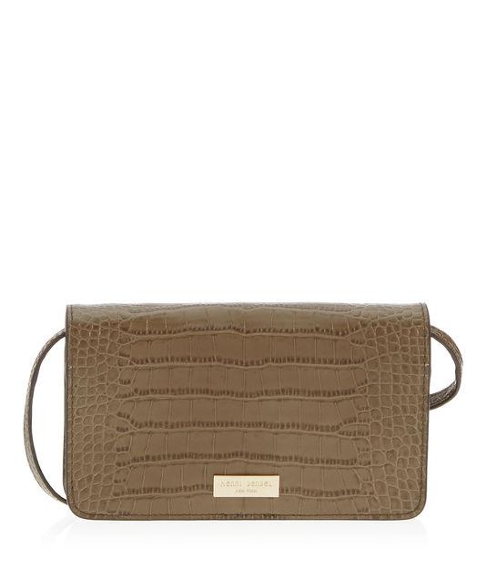 Henri Bendel West 57th Croco Xl Smartphone Case Crossbody